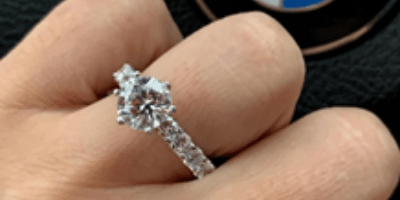 1.5 carat diamond pave engagement ring